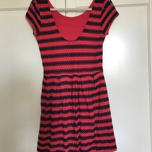 Red and navy Aqua dress